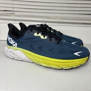 Hoka One One Shoes Mens 12 D Blue Arahi 6 Wide Running Sneakers 1123194 BGBCR